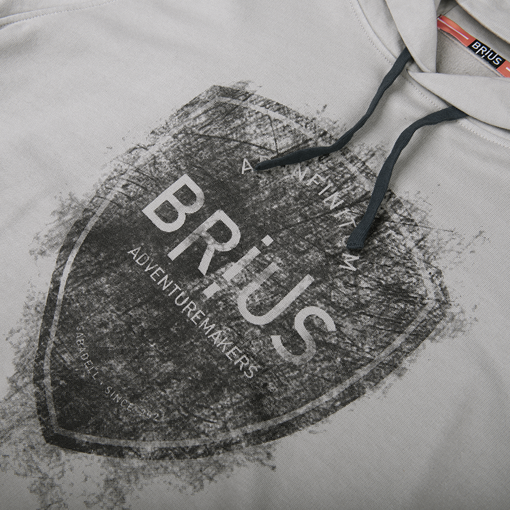 AD INFINITUM 'black' dolomite grey hoodie