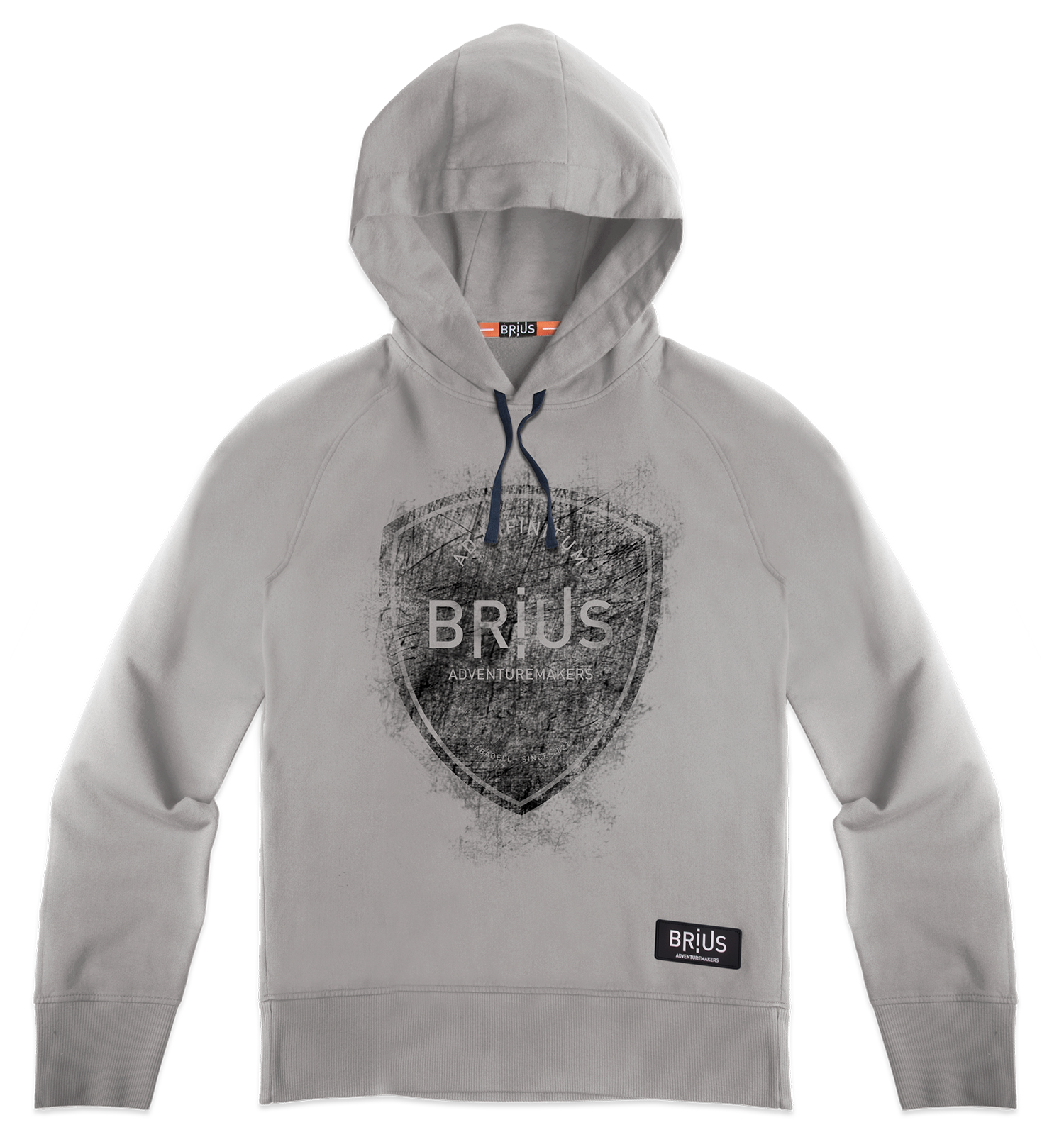 AD INFINITUM 'black' dolomite grey hoodie