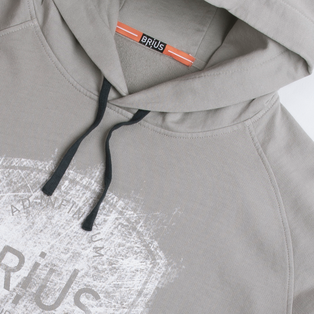 AD INFINITUM dolomite grey hoodie
